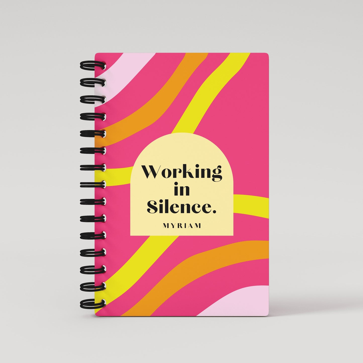Working in Silence Fuschia 2024 Daily Planner