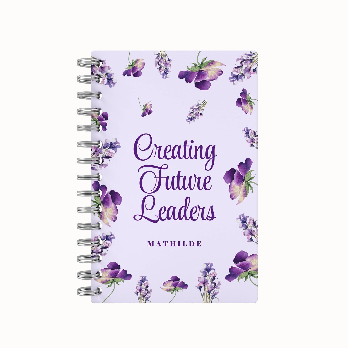 Purple Flowers - Teacher Planner