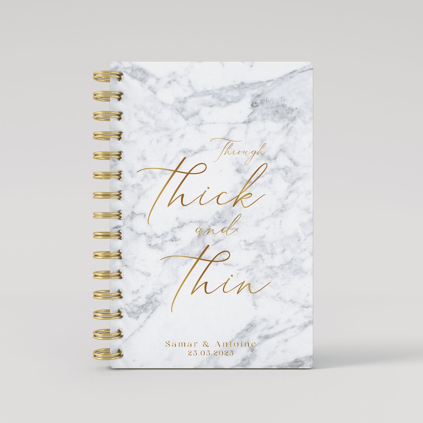 Thick & Thin - Gold Foil Wedding Planner