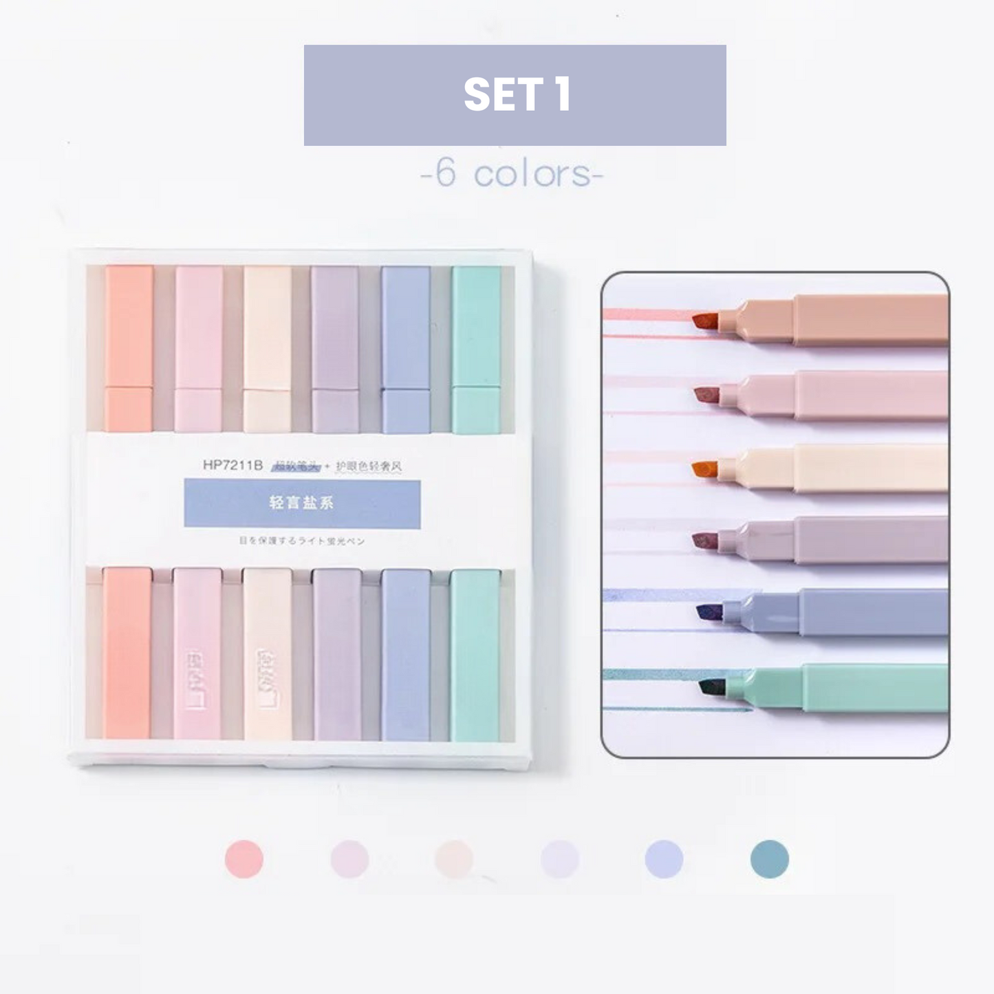 Pack of Pastel Highlighters