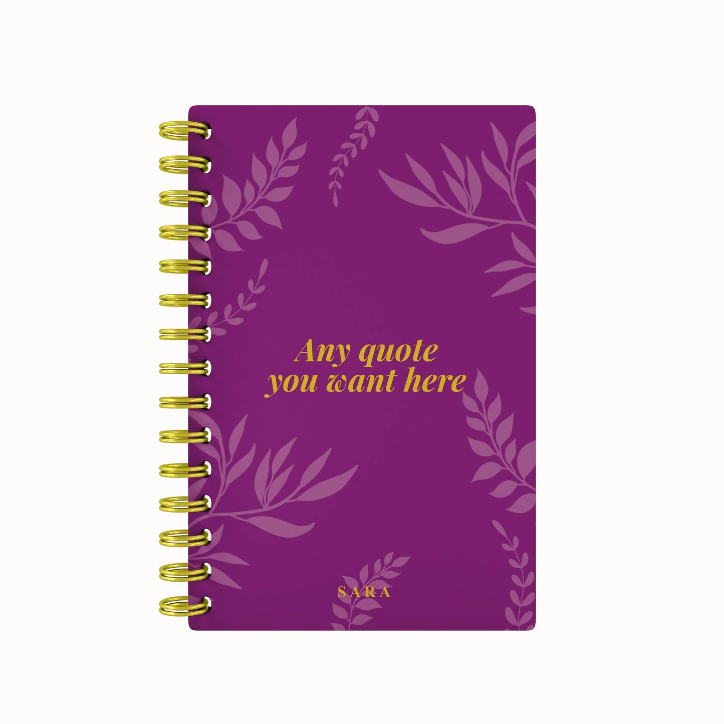 Any Quote Foliage Foil 2026 Weekly Planner