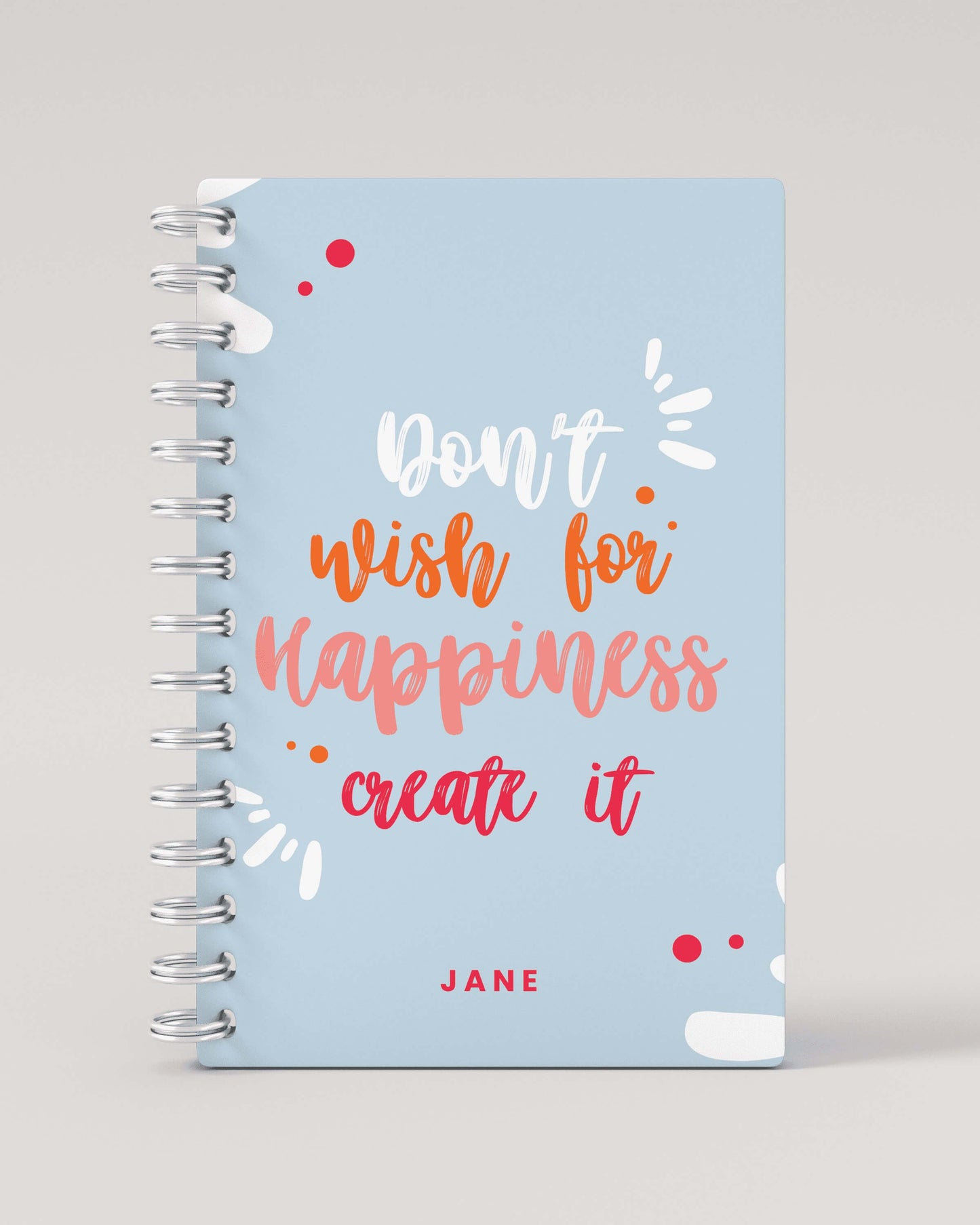 Create Happiness Lined Notebook