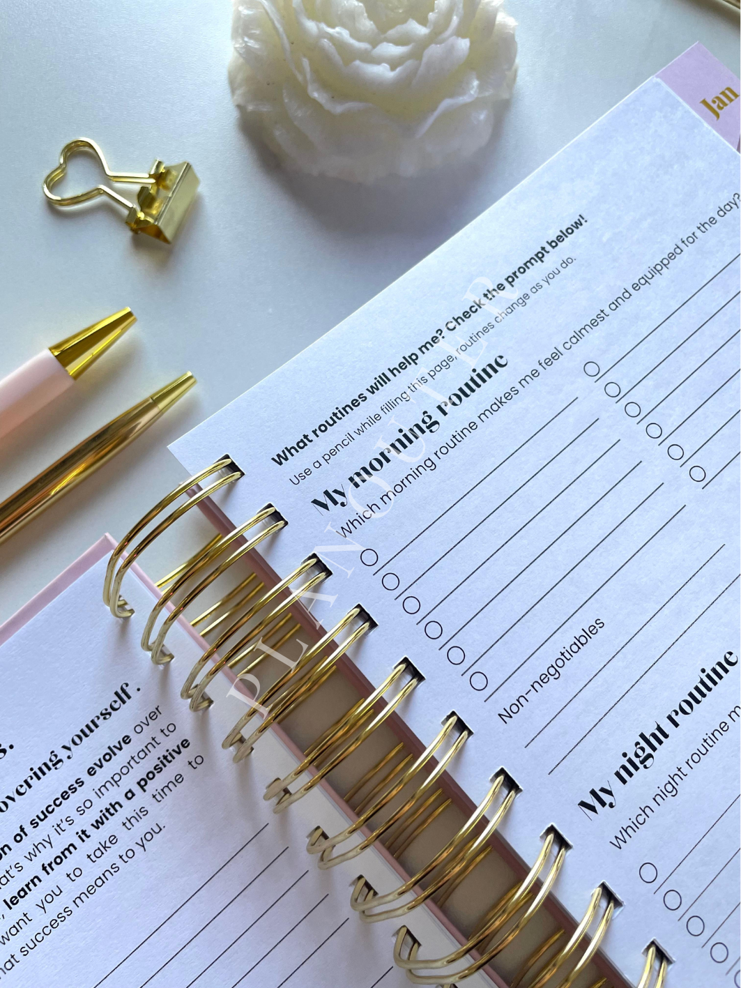 Black terrazzo 2025 Daily Planner
