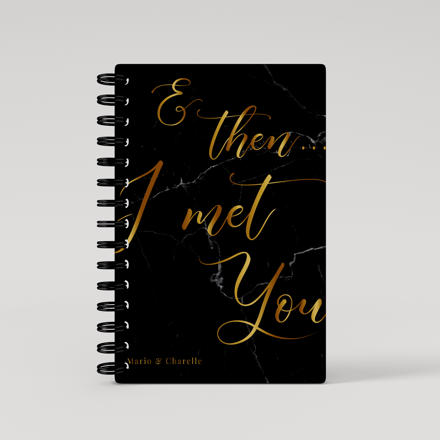 & then I met you ScrapBook - Black Marble