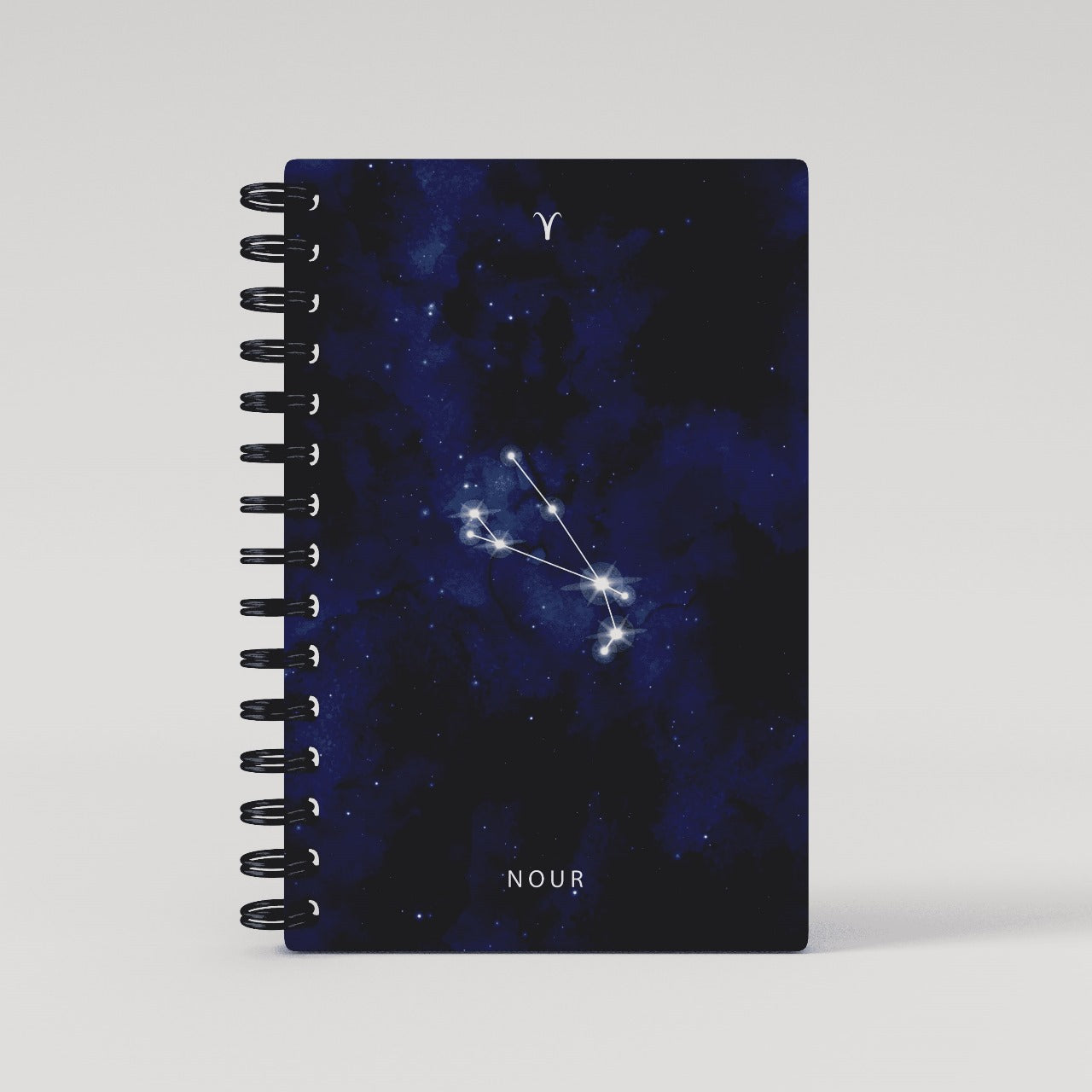 Blue Universe Zodiac Sign Lined Notebook