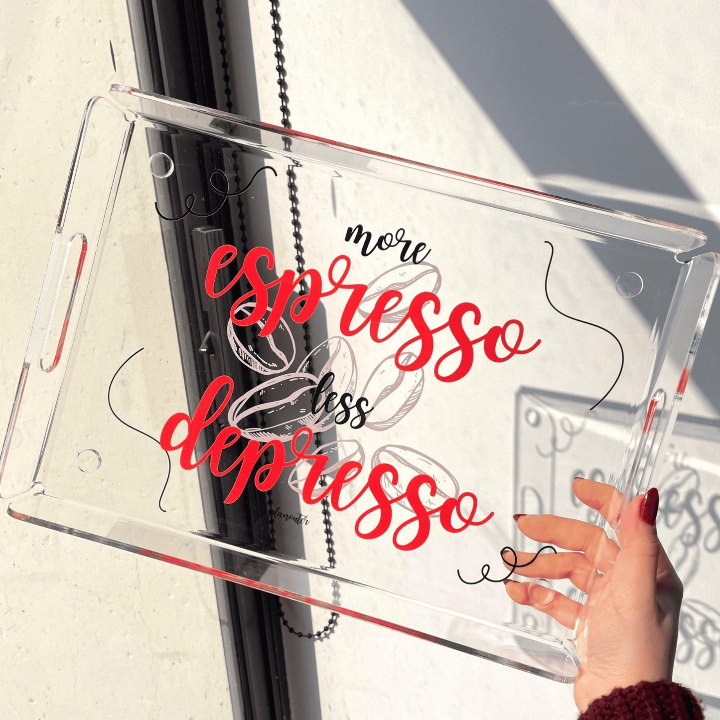 More Espresso Less Depresso - Tray
