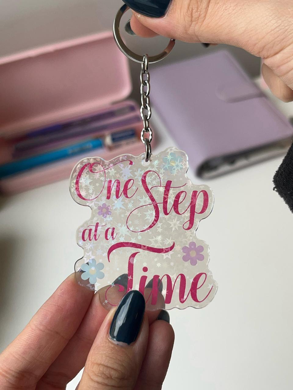 One Step at a Time- Acrylic Keychain