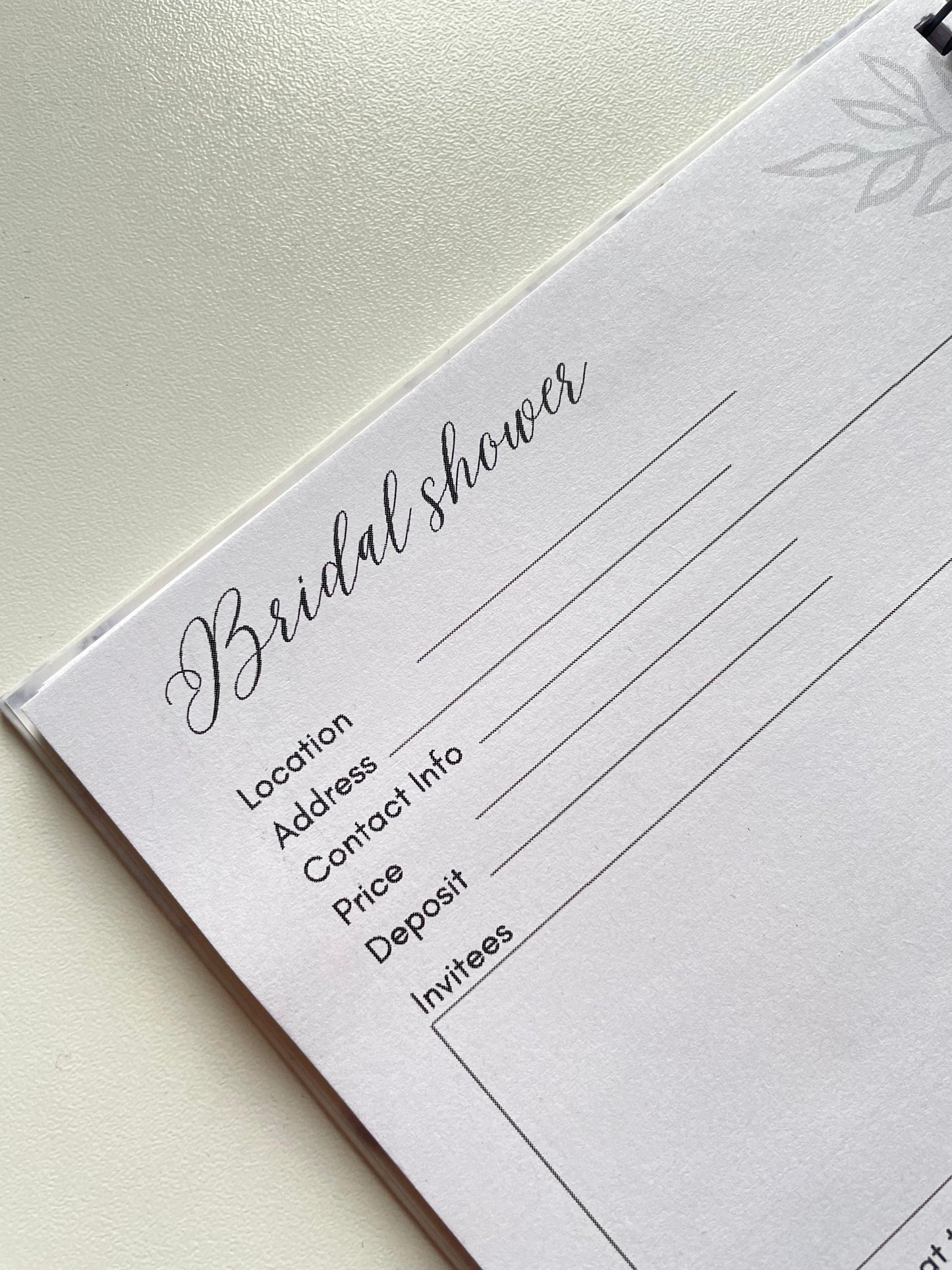 Thick & Thin - Gold Foil Wedding Planner