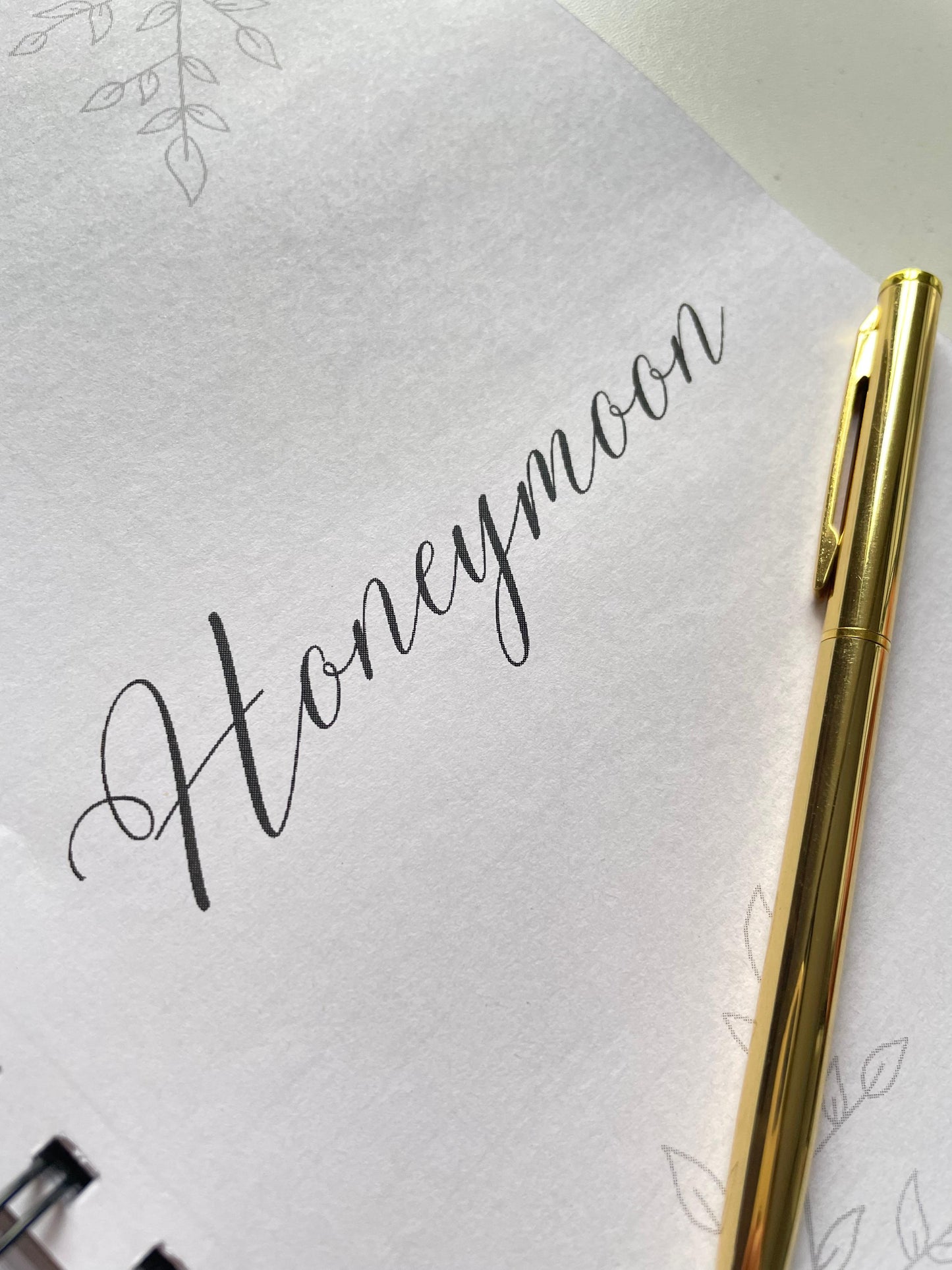 Thick & Thin - Gold Foil Wedding Planner