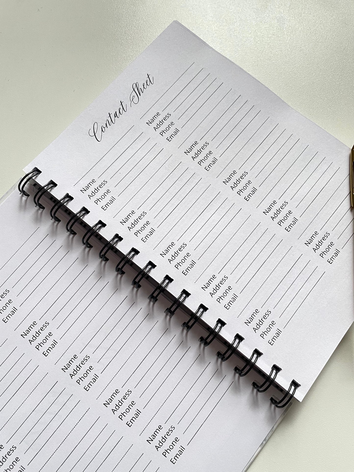 Thick & Thin - Gold Foil Wedding Planner