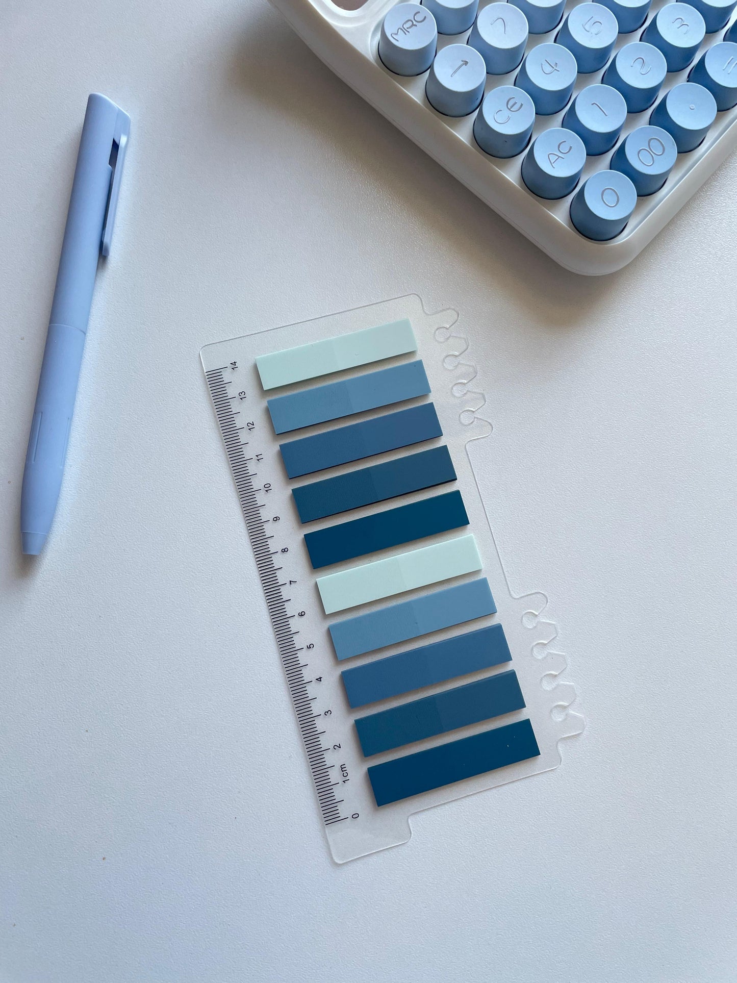 3 in 1 Bookmark Ruler & Page Flags