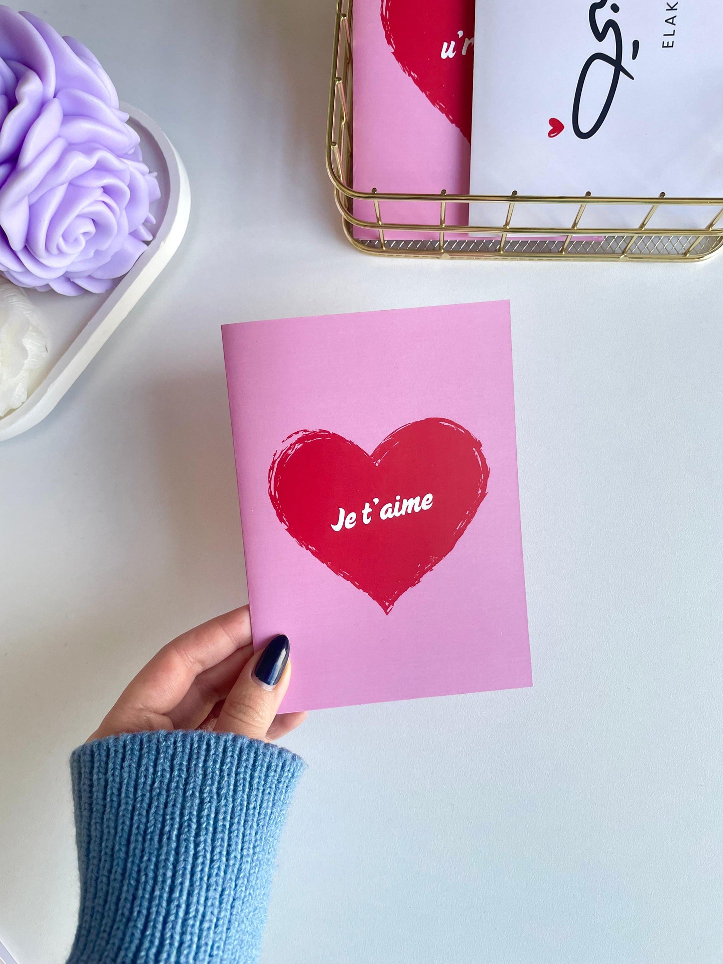 Je t'aime - Greeting Card