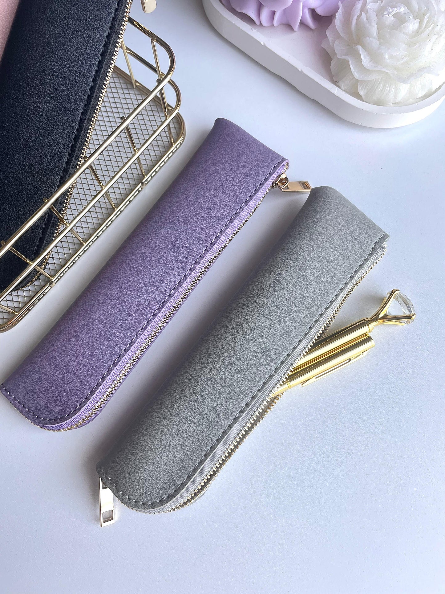 Vegan Leather Pouch - Pencil Case