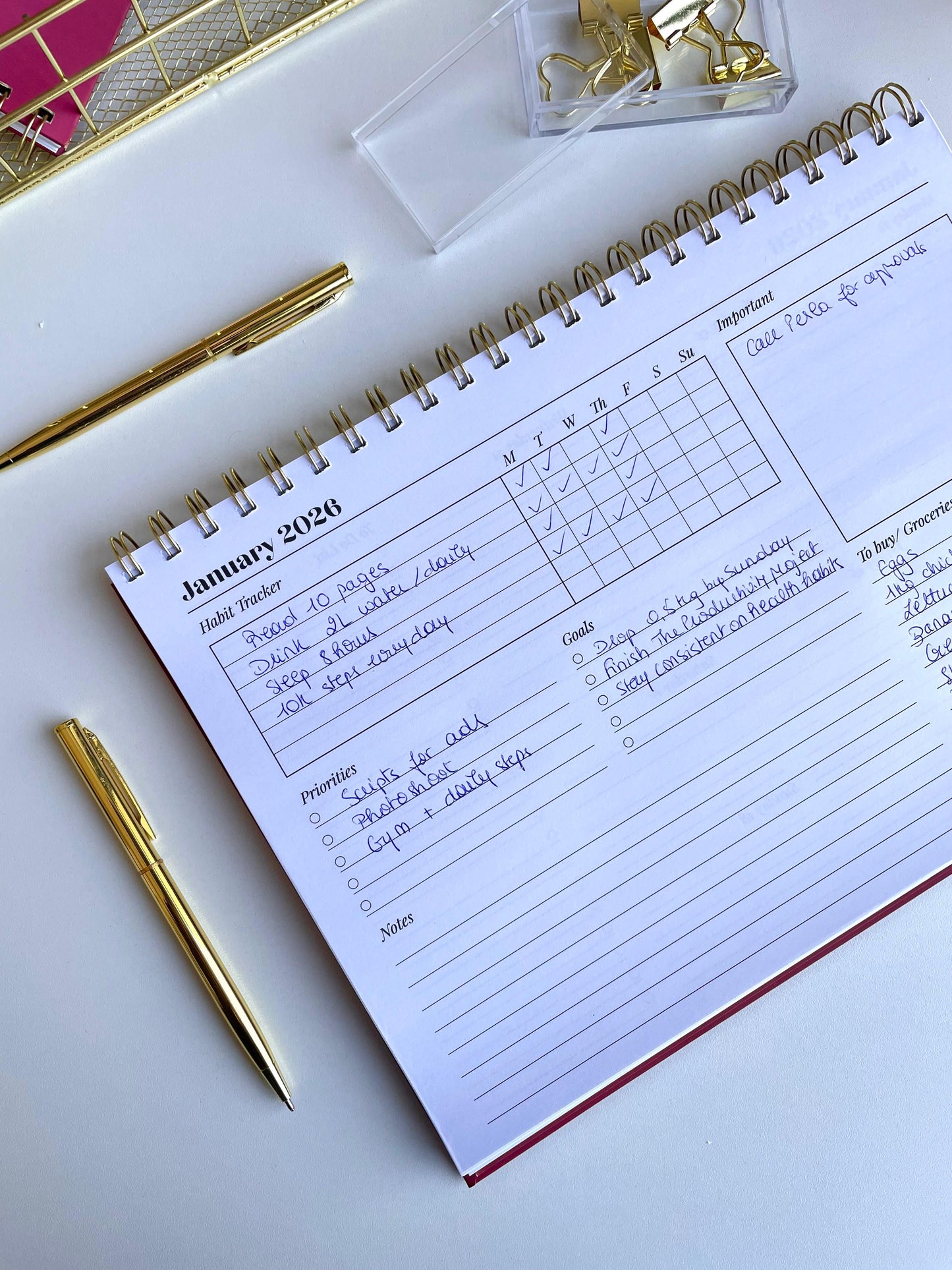 Fairytale 2026 Desk Planner