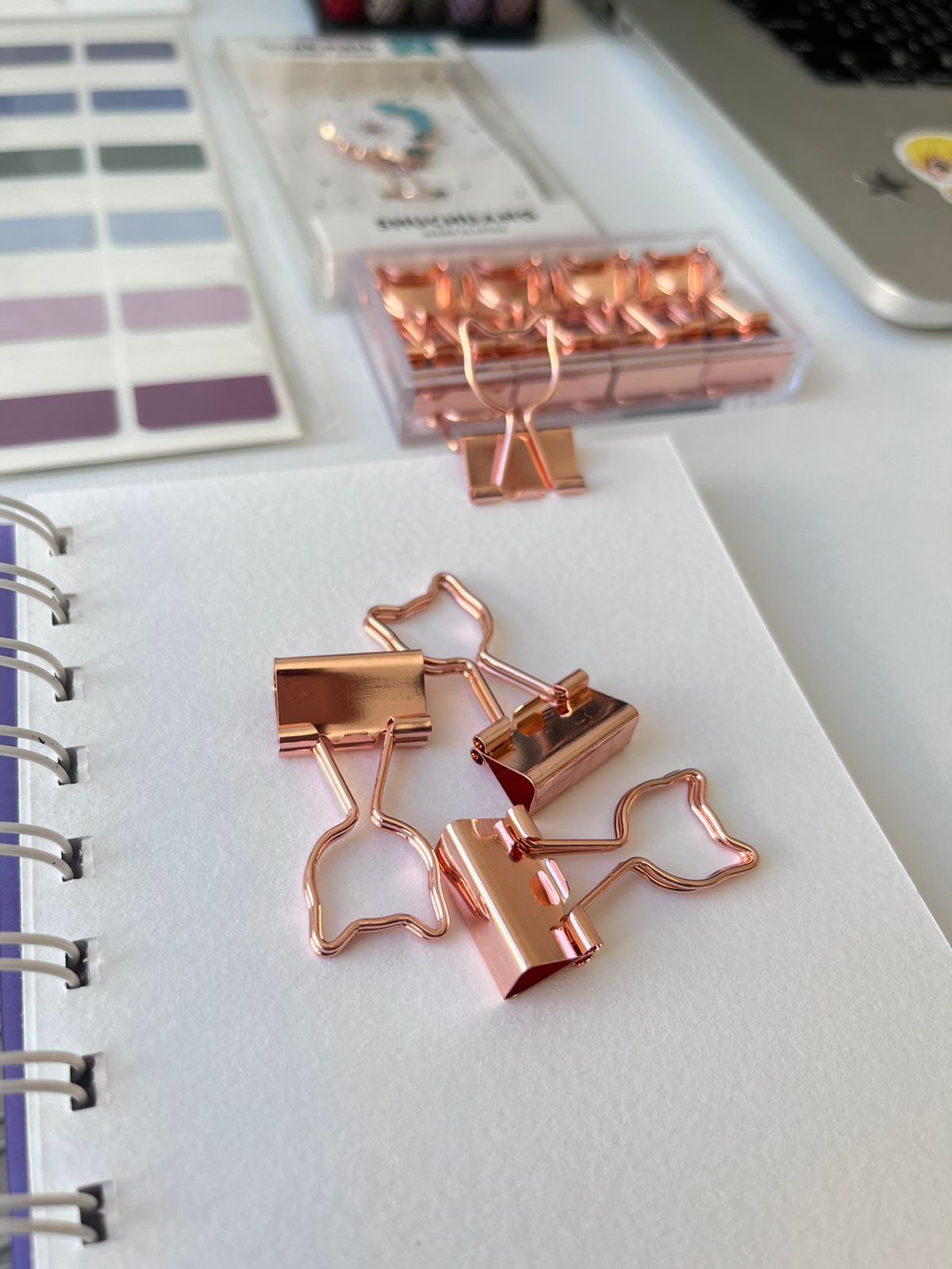 Aesthetic Metal Paper Clips Pack