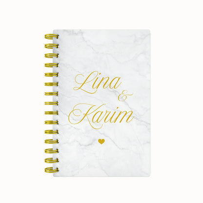Names ScrapBook - White Marble