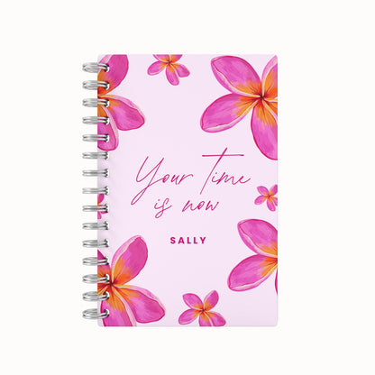 Your Time Is Now Lined Notebook - Pink