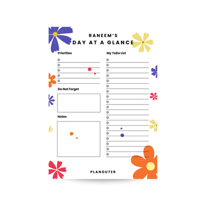 Daily Notepad - Flower Love