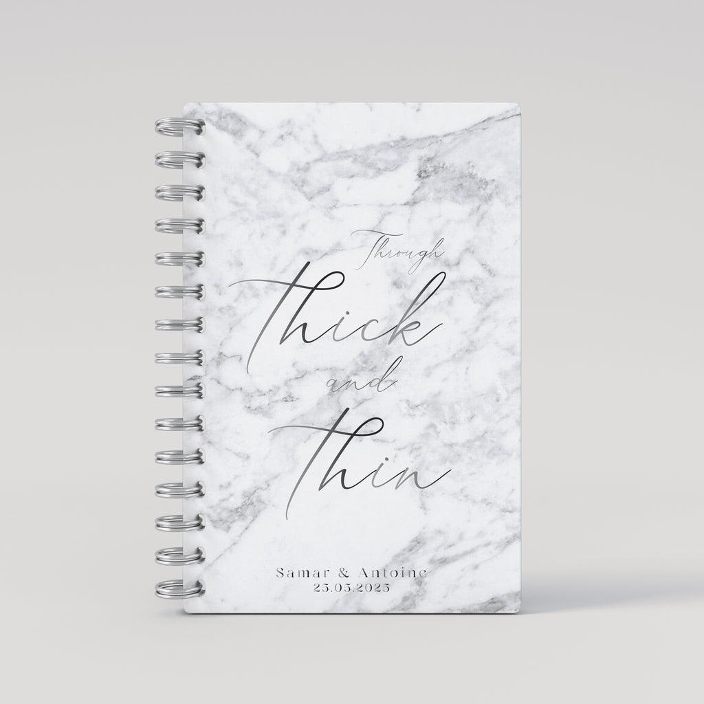 Thick & Thin - Silver Foil Wedding Planner