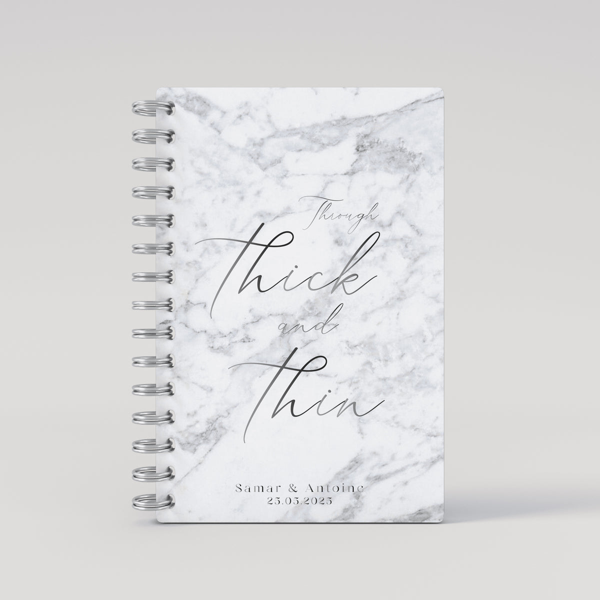 Thick & Thin - Silver Foil Wedding Planner