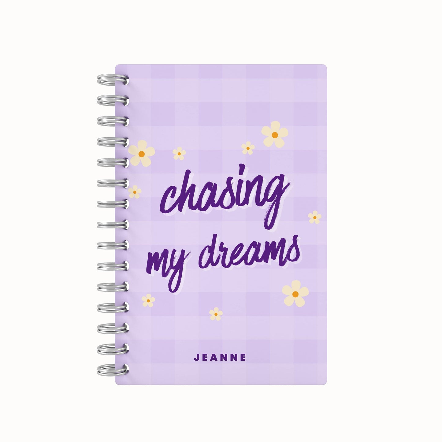 Chasing My Dreams Lined Notebook - Purple