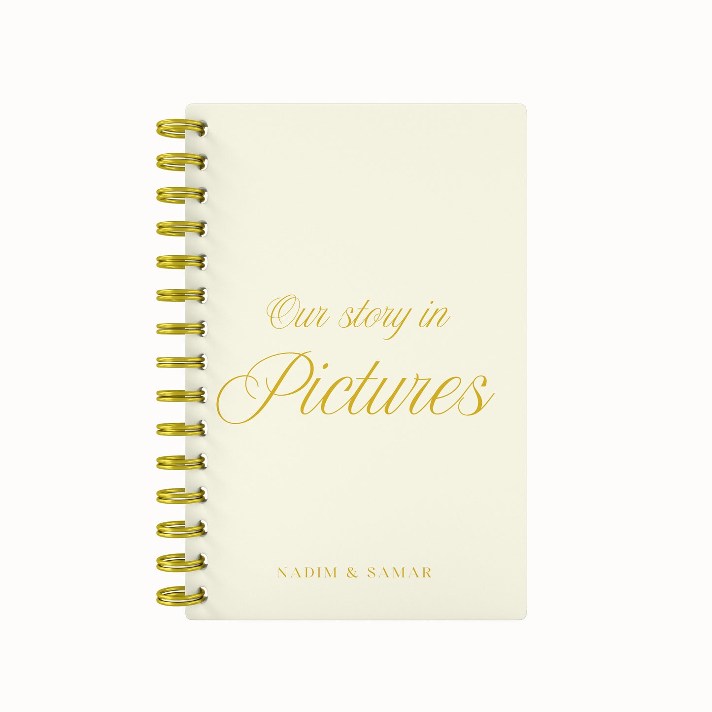 Our Story in Pictures ScrapBook - Off White