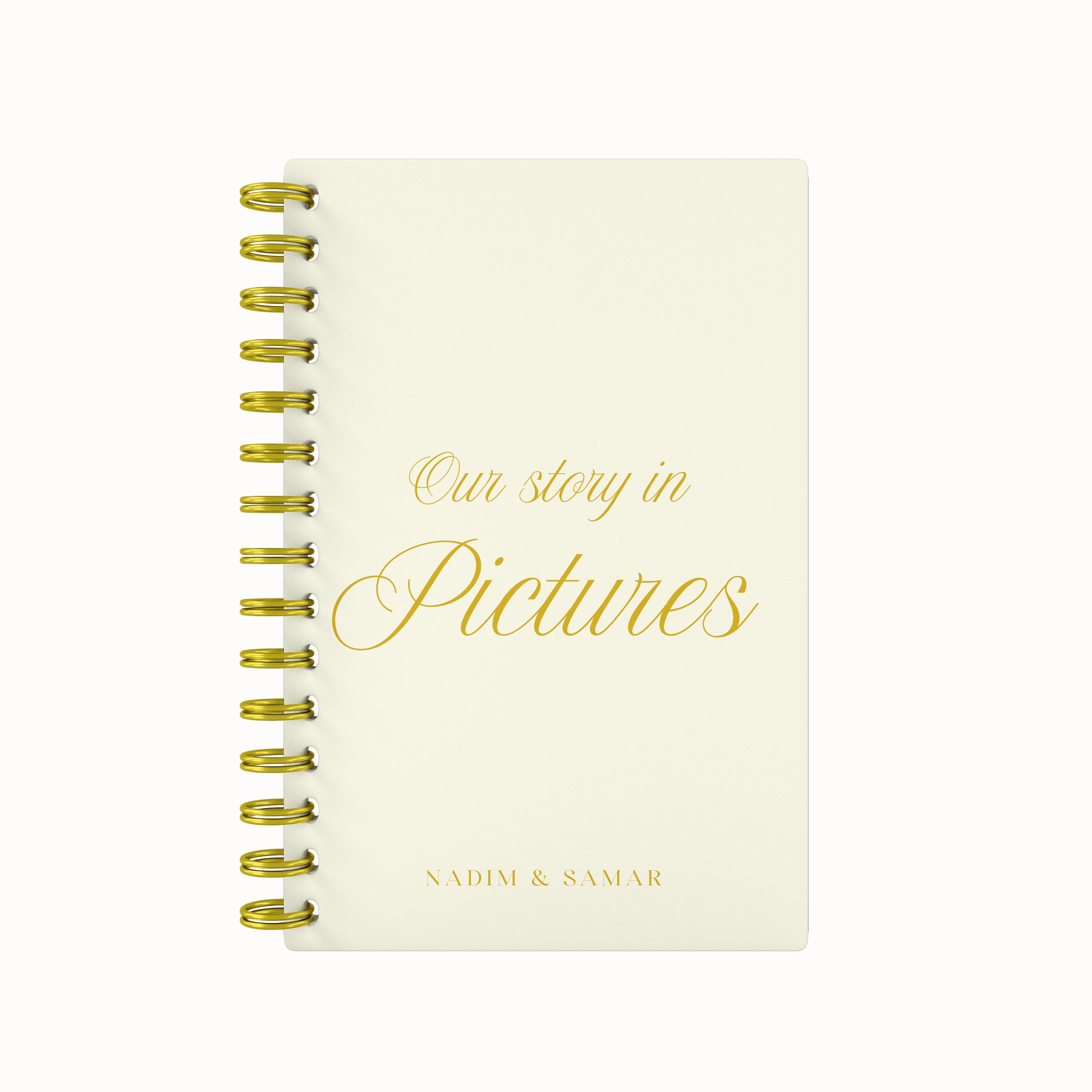 Our Story in Pictures ScrapBook - Off White