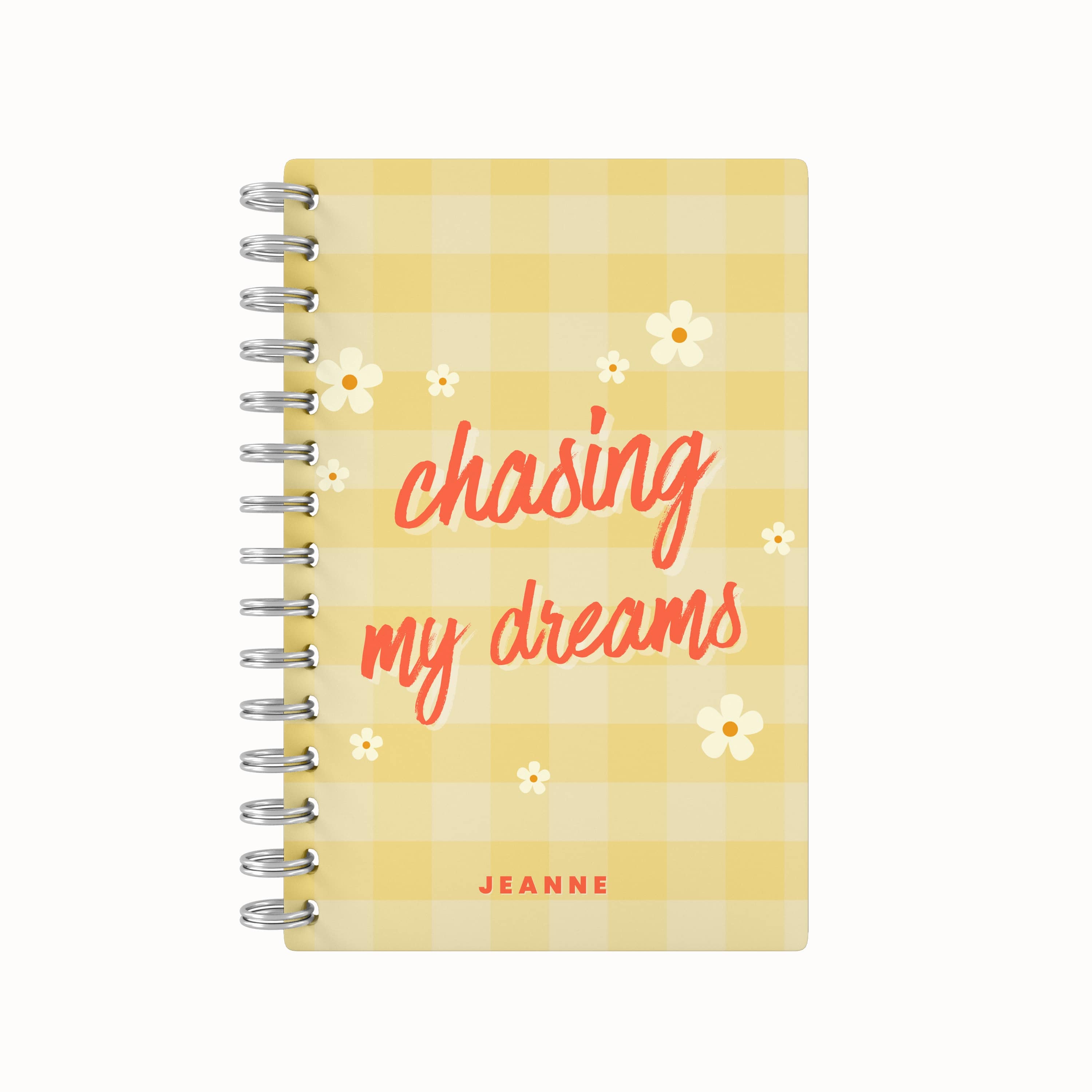 Chasing My Dreams 2026 Desk Planner - Yellow