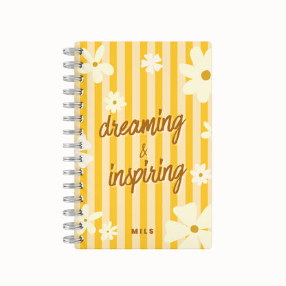 Dreaming & Inspiring Undated Daily Planner - Yellow