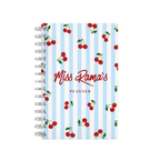 Cherries Stripes Blue - Teacher Planner