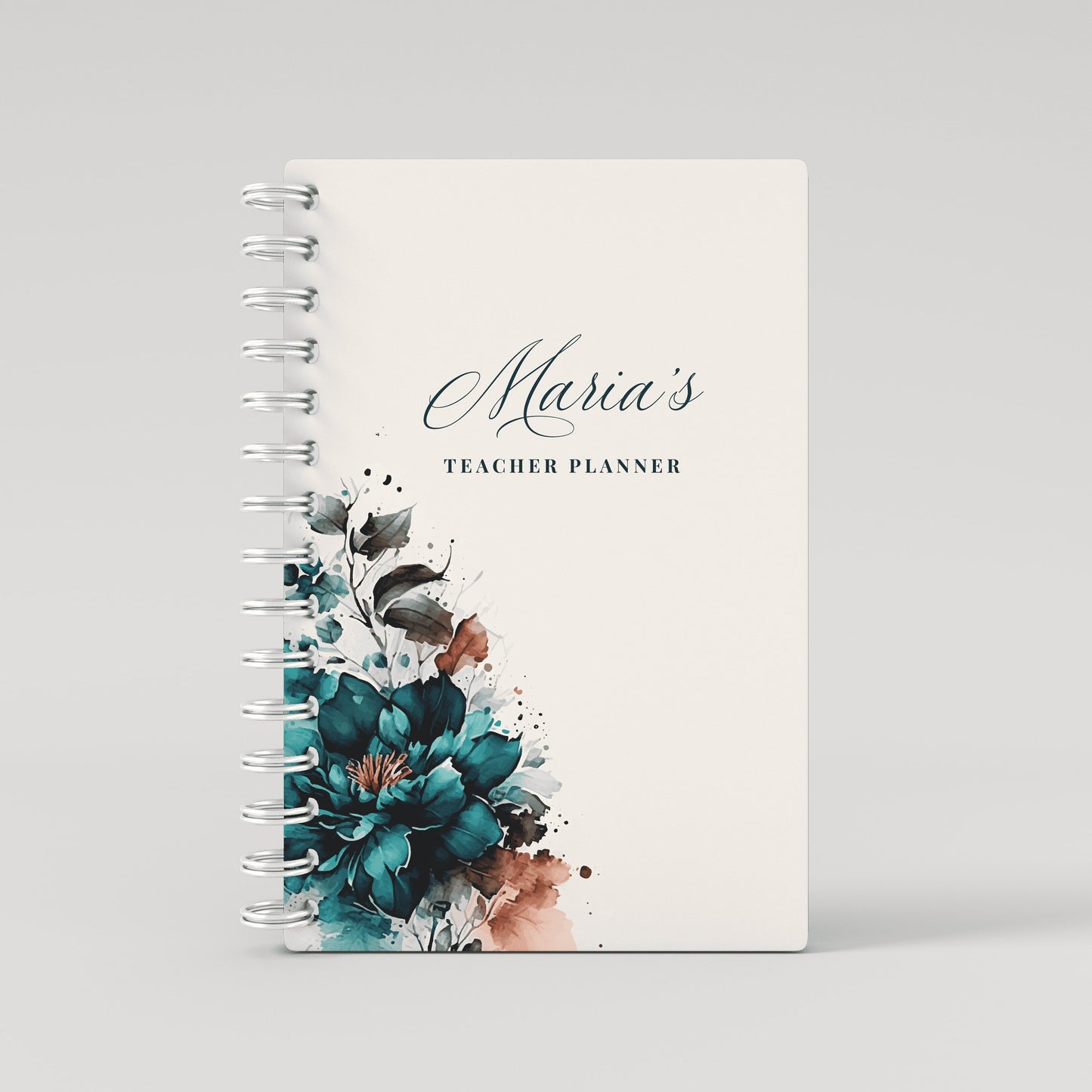 Acqua Flowers - Teacher Planner