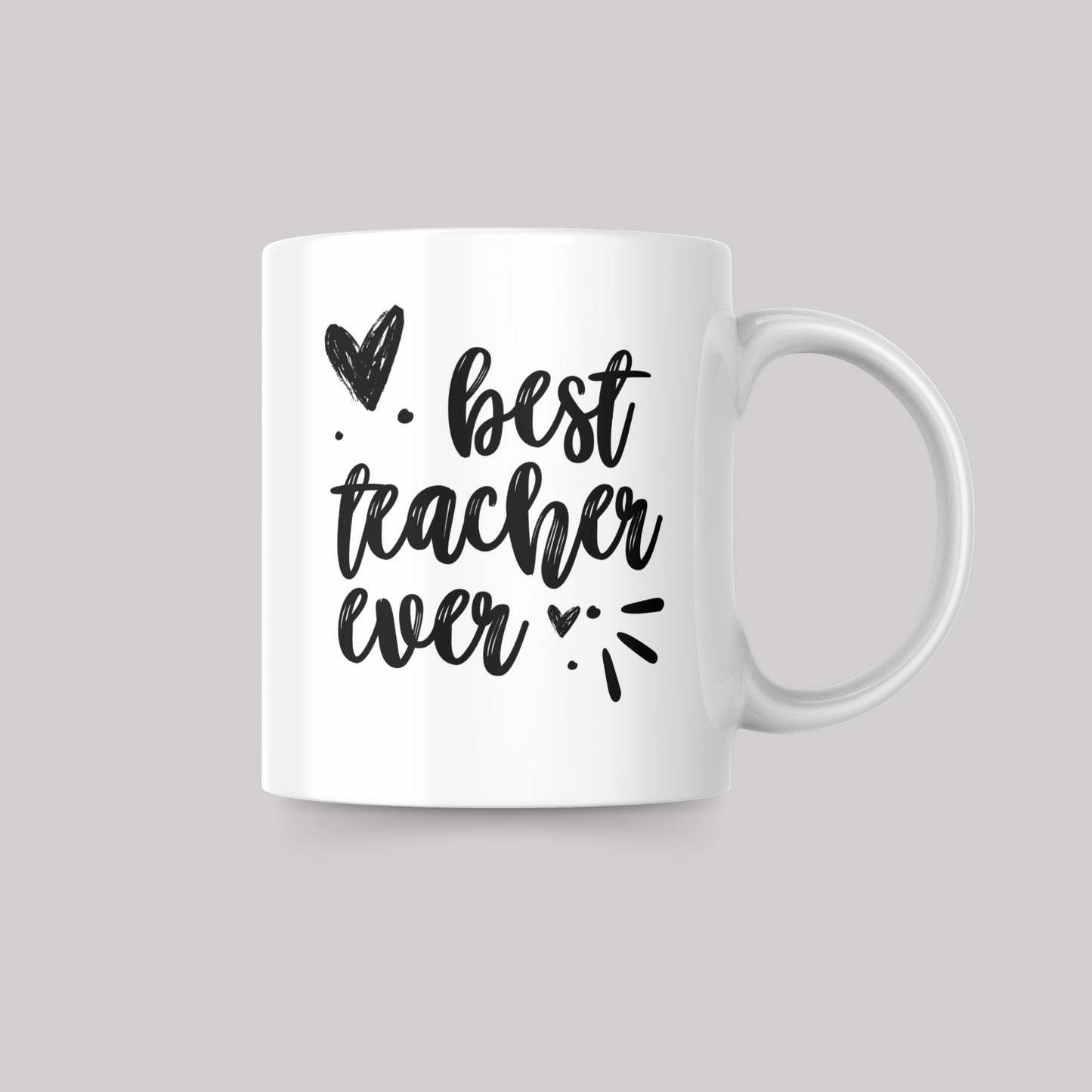 Best Teacher Ever Black Mug