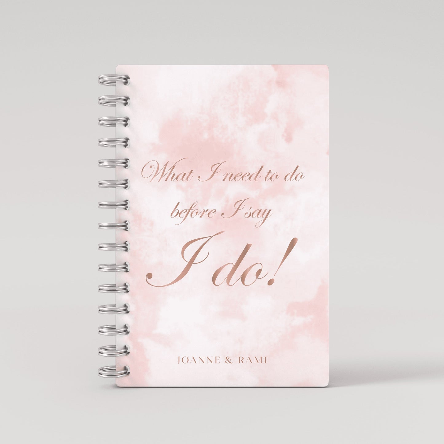 Rose Gold Foil Wedding Planner