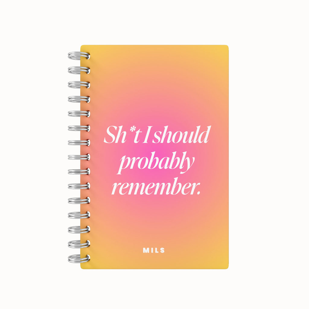 Sh*t I Should Remember 2026 Daily Planner - Gradient Sunset
