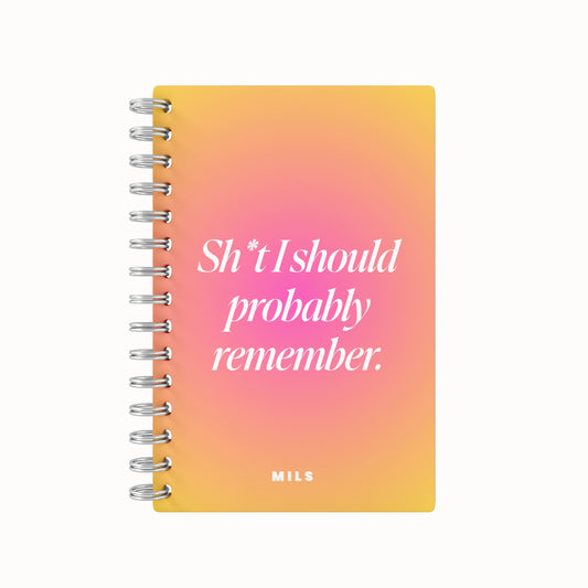 Sh*t I Should Remember 2026 Daily Planner - Gradient Sunset
