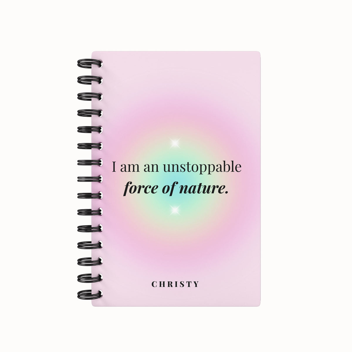 Unstoppable Lined Notebook - Gradient Rainbow