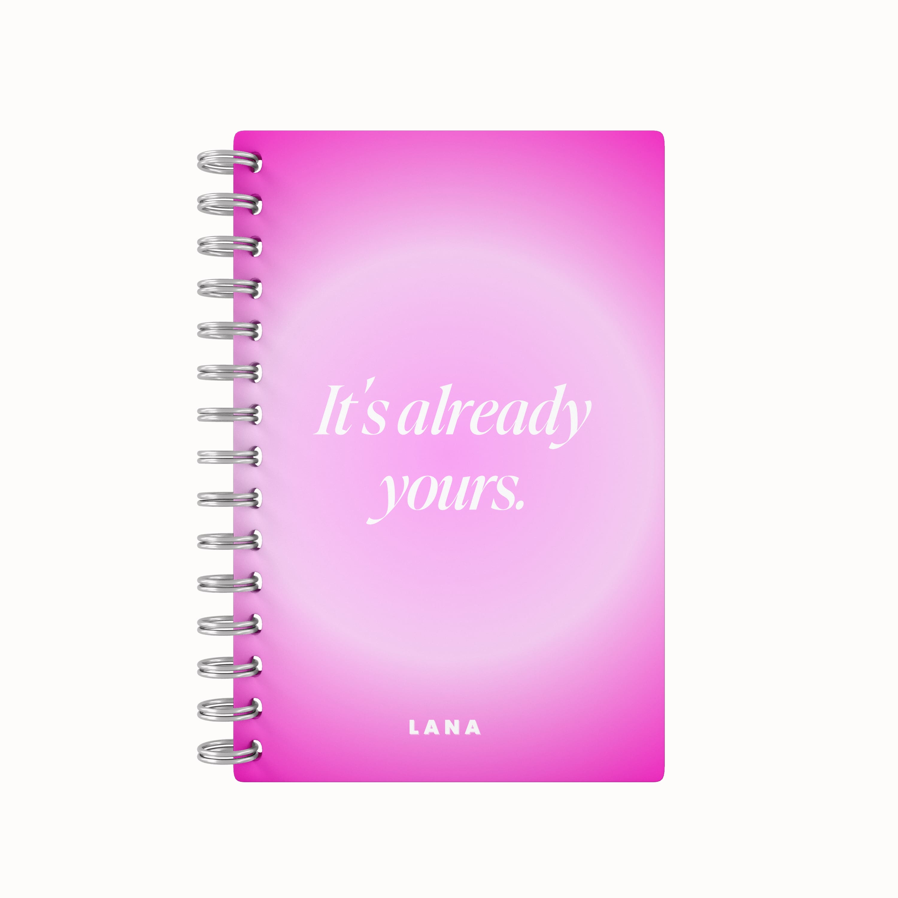 It's Already Yours Manifestation 2026 Weekly Planner - Gradient Pink
