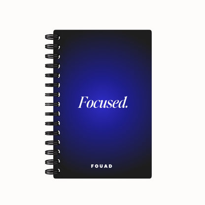 Focused. 2026 Weekly Planner - Gradient Black