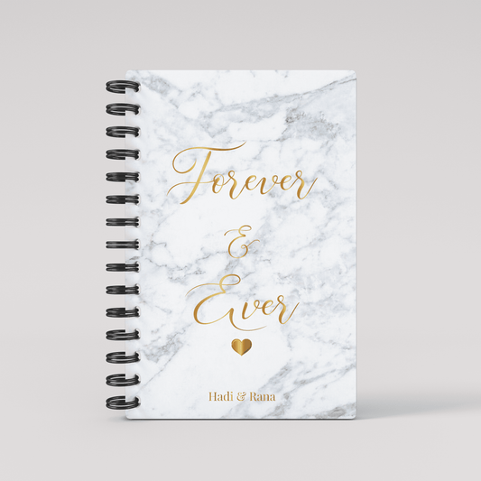 Forever & Ever  ScrapBook - White Marble