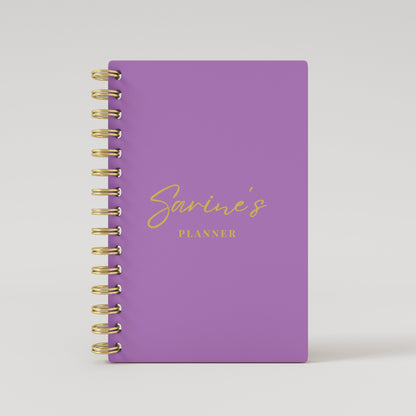 Name Solid Foil 2025 Weekly Planner