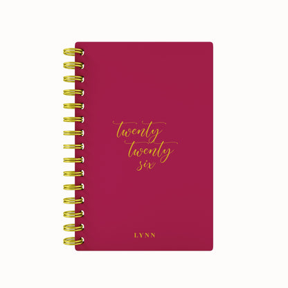 Vegan Leather Foil 2026 Weekly Planner
