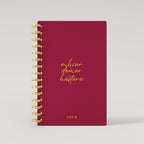 Leather Hastara Lined Notebook