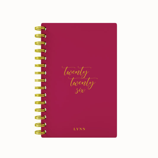 Vegan Leather 2026 Foil Daily Planner