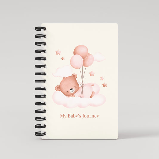My Baby's Journey Pink Balloons - Pregnancy Planner