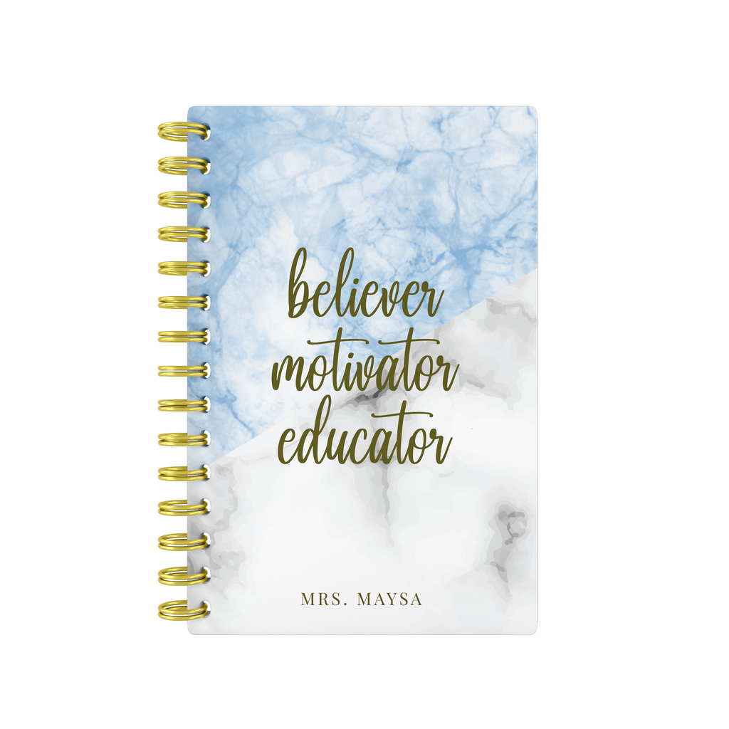 Marbel Mix Blue - Teacher Planner