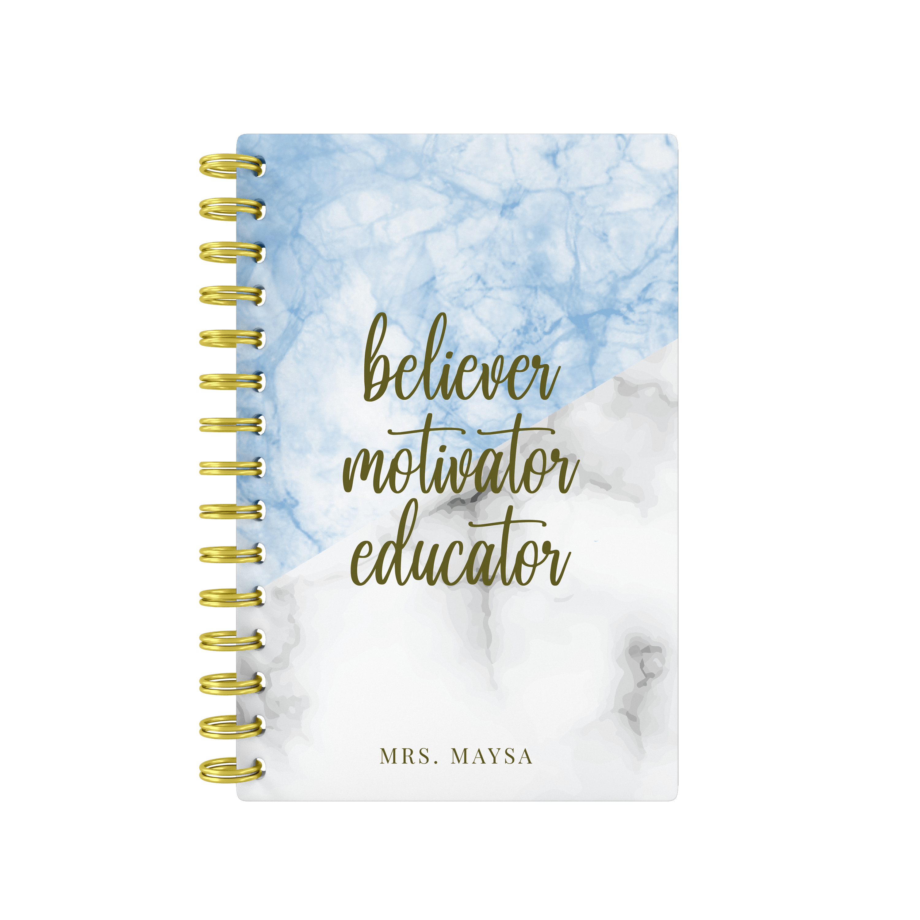 Marbel Mix Blue - Teacher Planner