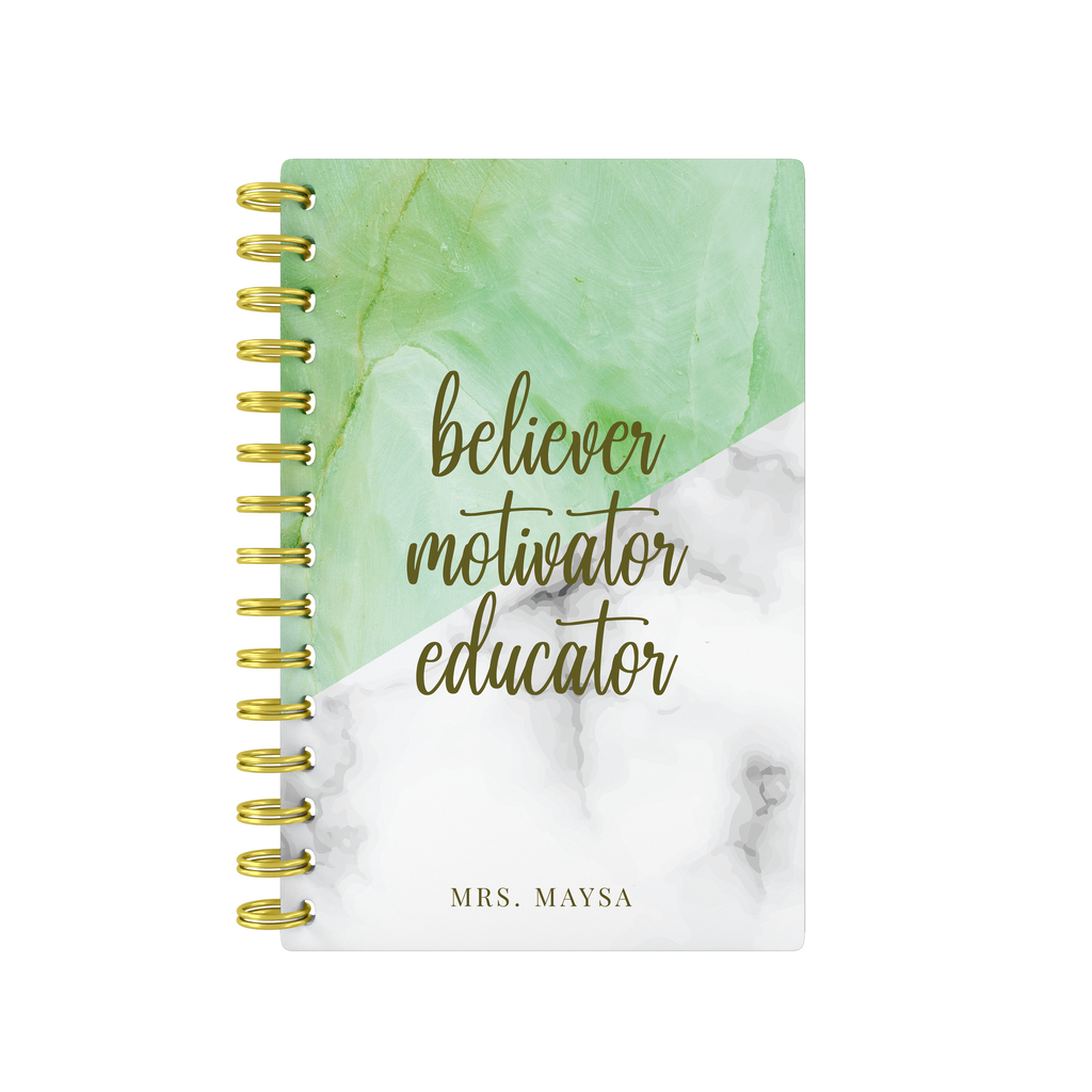 Marbel Mix Green - Teacher Planner