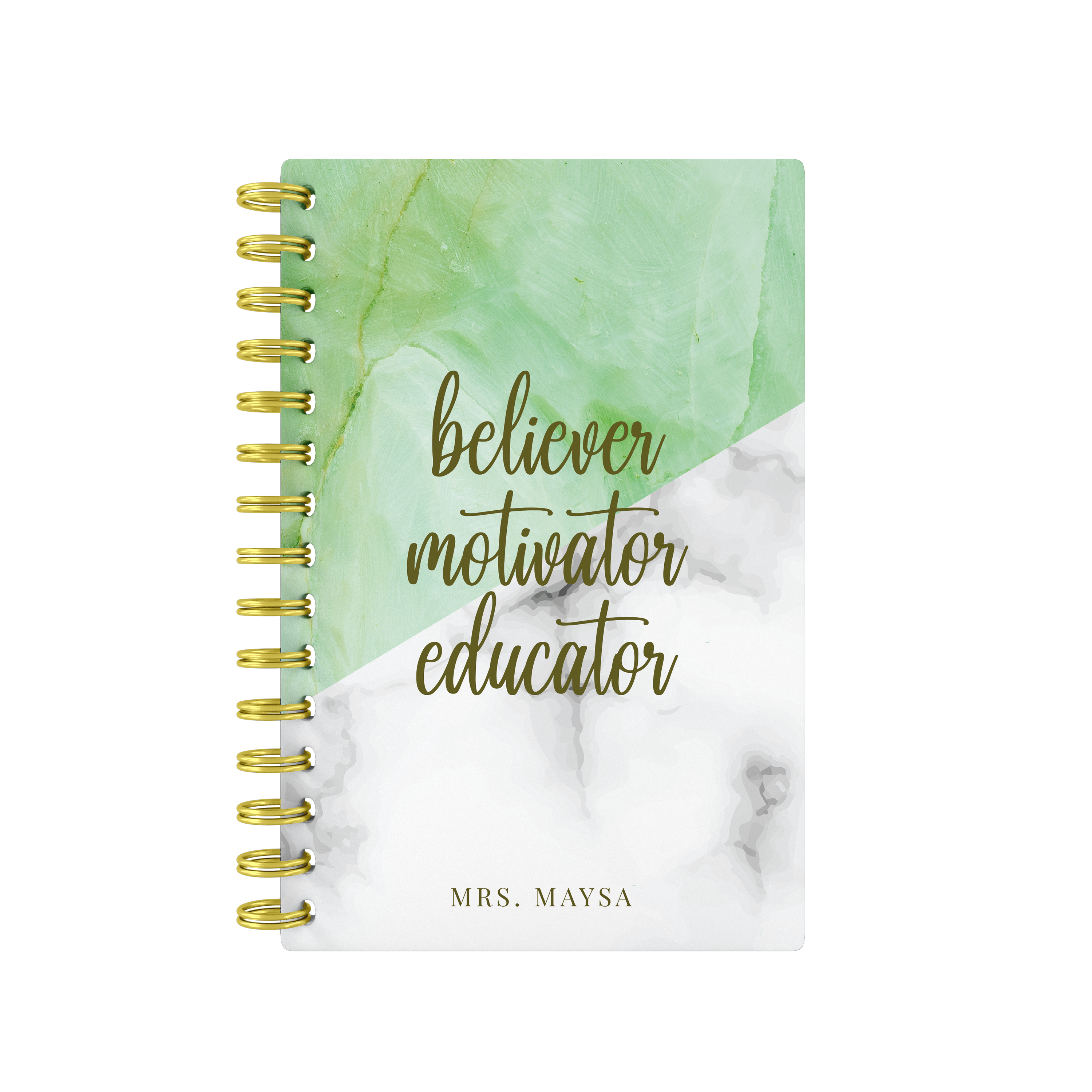 Marbel Mix Green - Teacher Planner