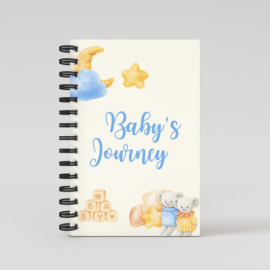 Baby's Journey Blue Balloons - Pregnancy Planner