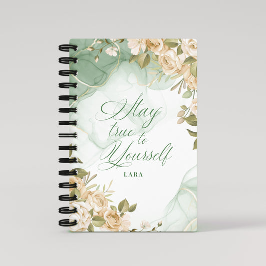 Flowery Dust Lined Notebook